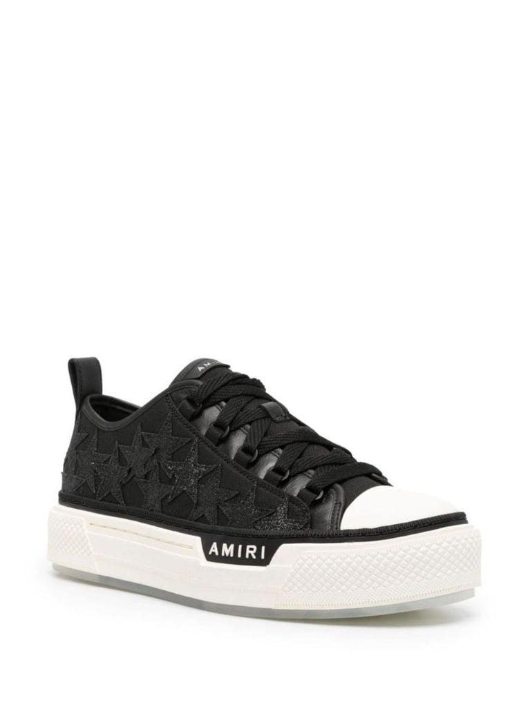 Black Star Court Glitter Detailing Sneakers