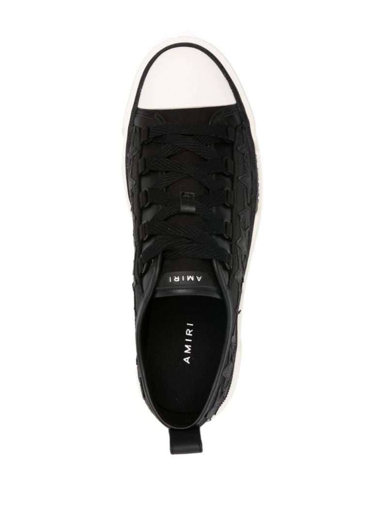 Black Star Court Glitter Detailing Sneakers