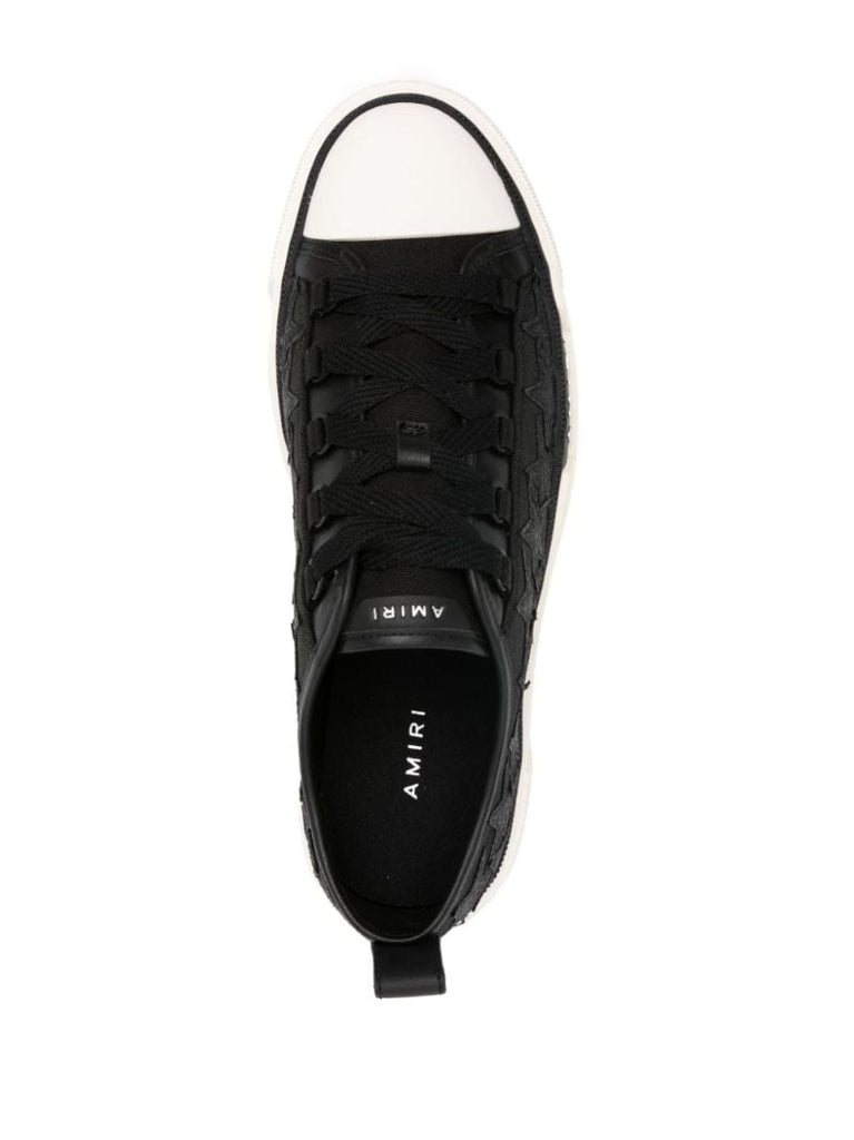 Black Star Court Glitter Detailing Sneakers