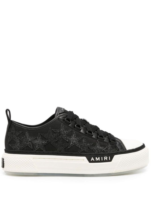 Black Star Court Glitter Detailing Sneakers