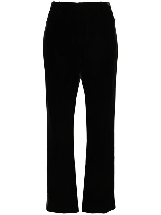 Black Velvet Tailored Trousers