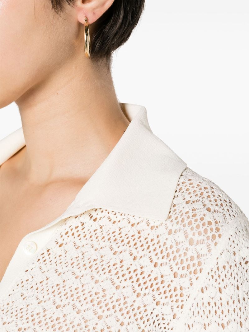 Neutral Open-knit Cardigan