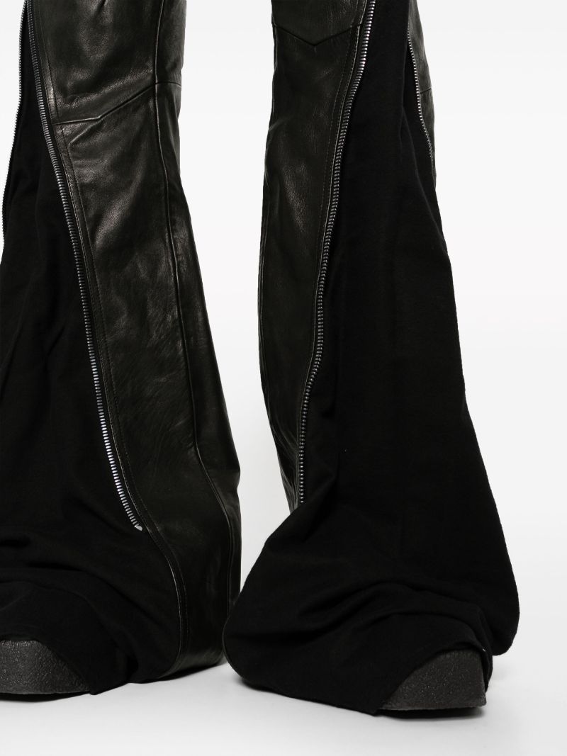 Black Bolan Banana Leather Trousers