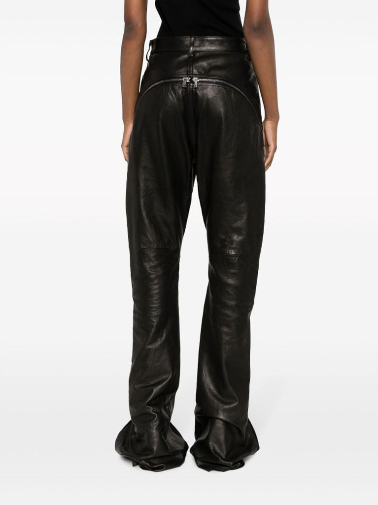 Black Bolan Banana Leather Trousers