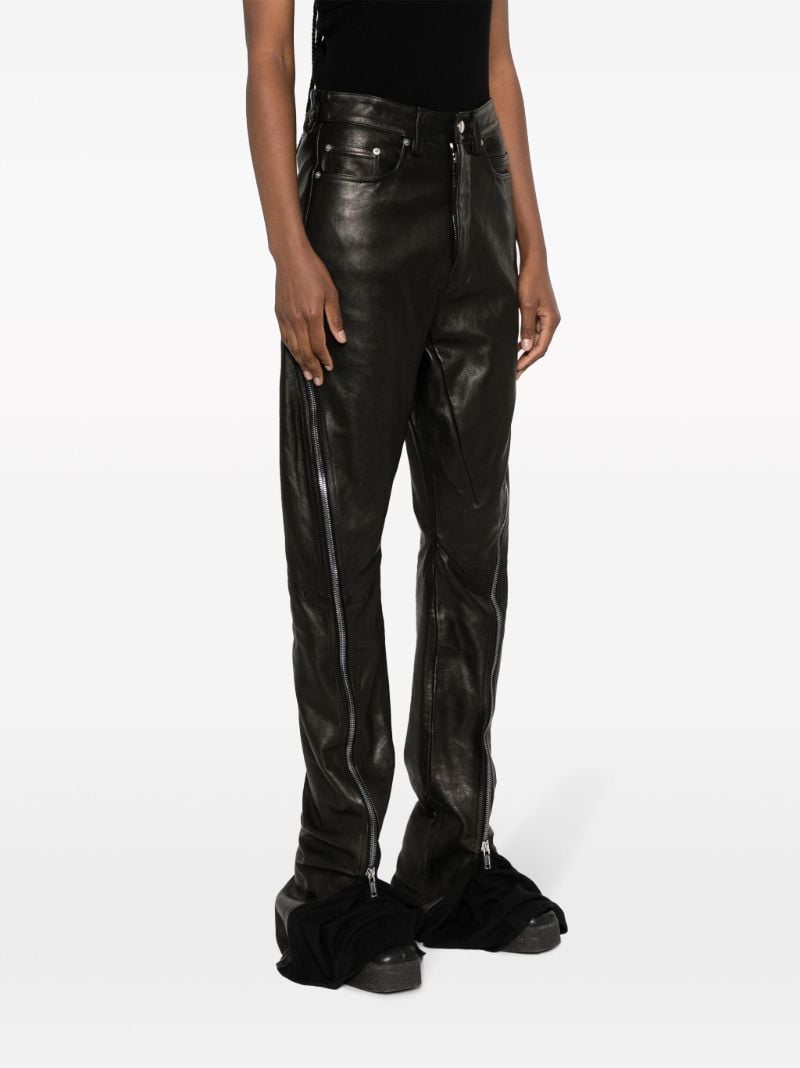 Black Bolan Banana Leather Trousers