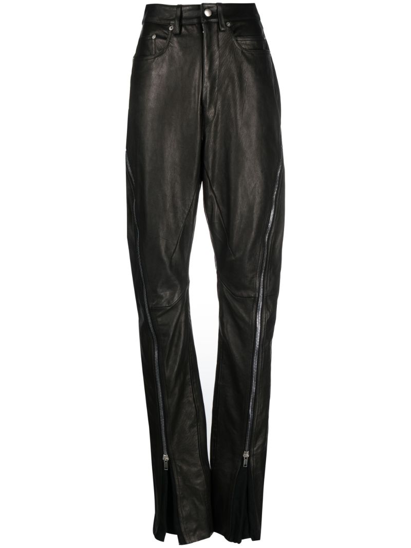 Black Bolan Banana Leather Trousers