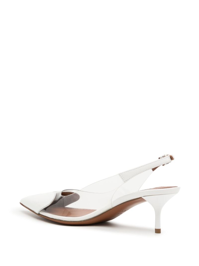 White Heart 55 Slingback Pumps