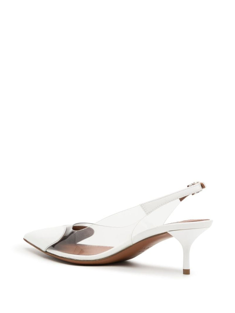 White Heart 55 Slingback Pumps