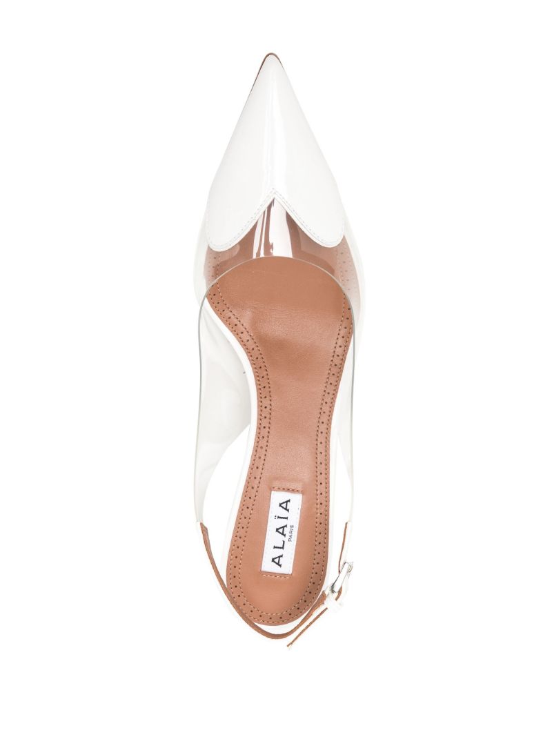 White Heart 55 Slingback Pumps