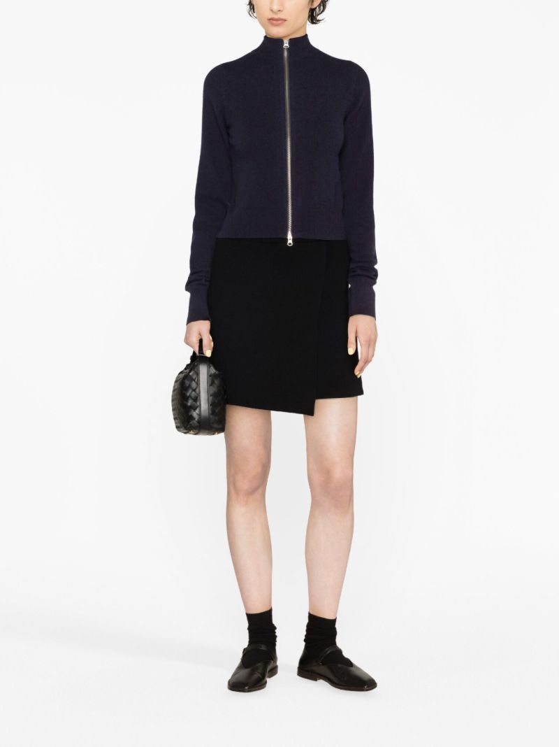Blue NÃ_x0082_Â°302 Lemon Zip Up Cashmere Cardigan