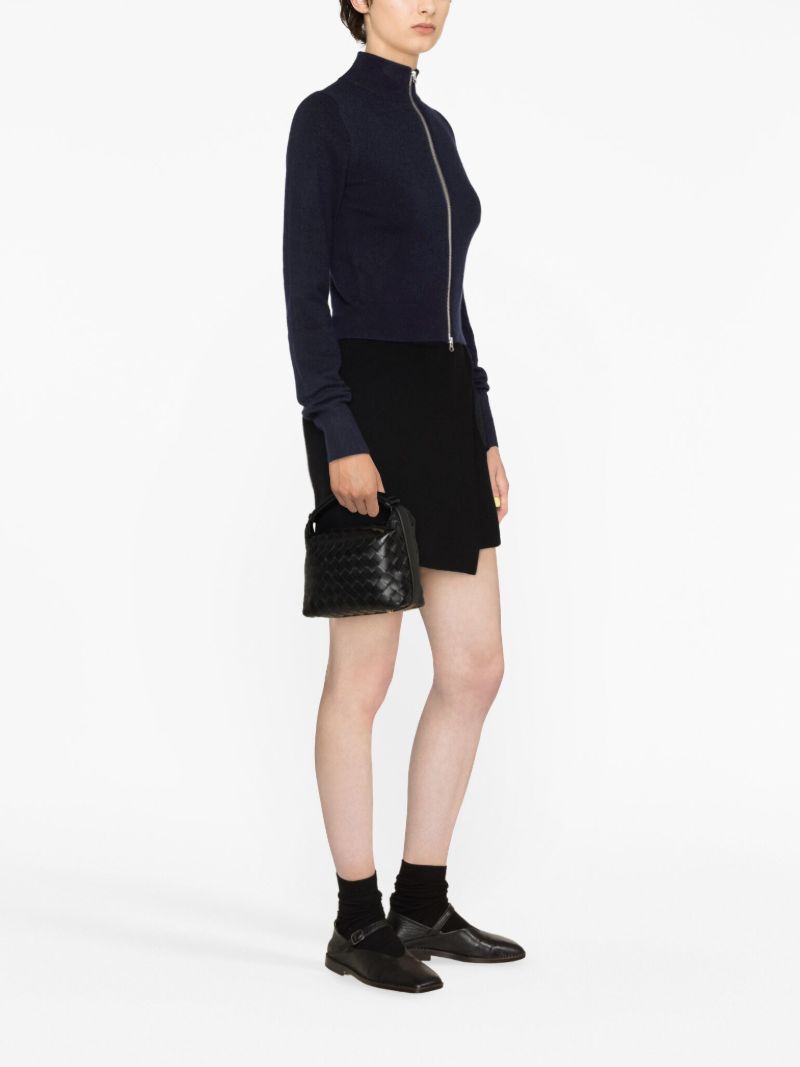 Blue NÃ_x0082_Â°302 Lemon Zip Up Cashmere Cardigan