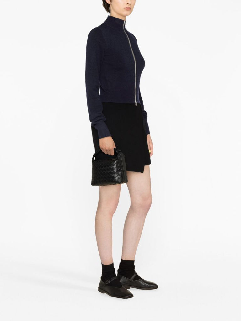 Blue NÃ_x0082_Â°302 Lemon Zip Up Cashmere Cardigan
