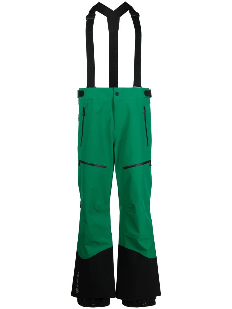 Green Panelled Ski Trousers