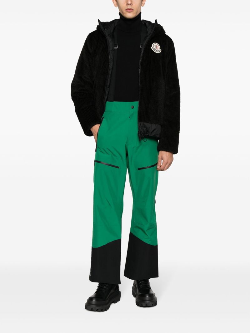 Green Panelled Ski Trousers