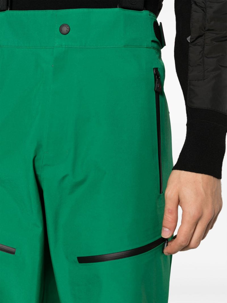 Green Panelled Ski Trousers