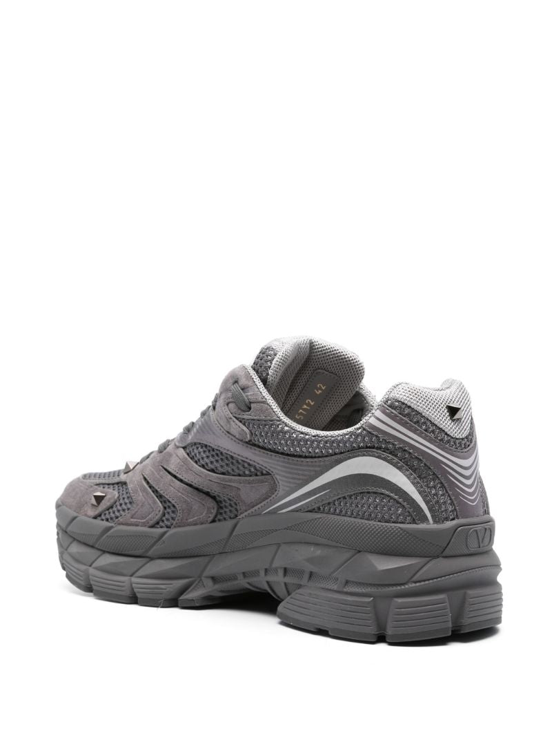 Grey Ms-2960 Leather Sneakers
