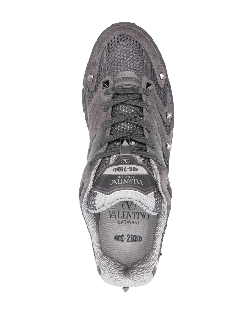 Grey Ms-2960 Leather Sneakers