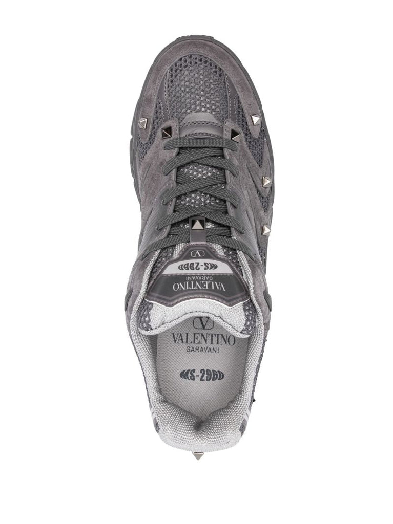 Grey Ms-2960 Leather Sneakers
