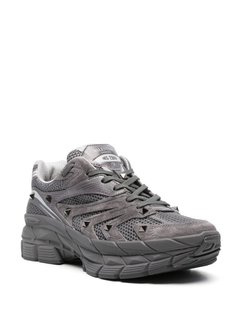 Grey Ms-2960 Leather Sneakers