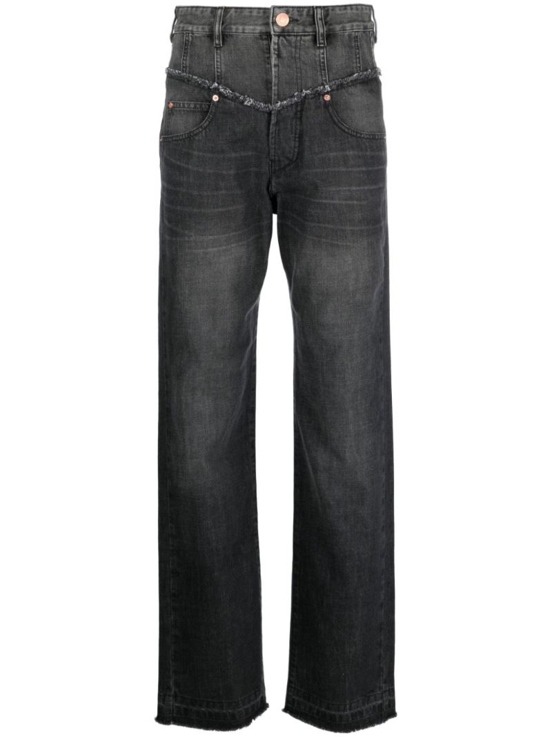 Black Noemie Straight Leg Jeans