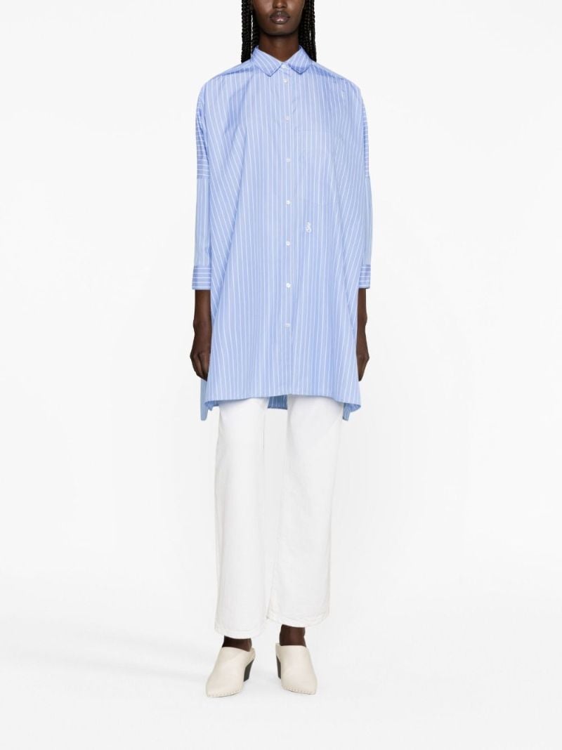 Blue Striped Cotton Shirt