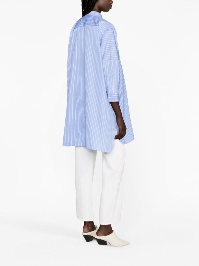 Blue Striped Cotton Shirt