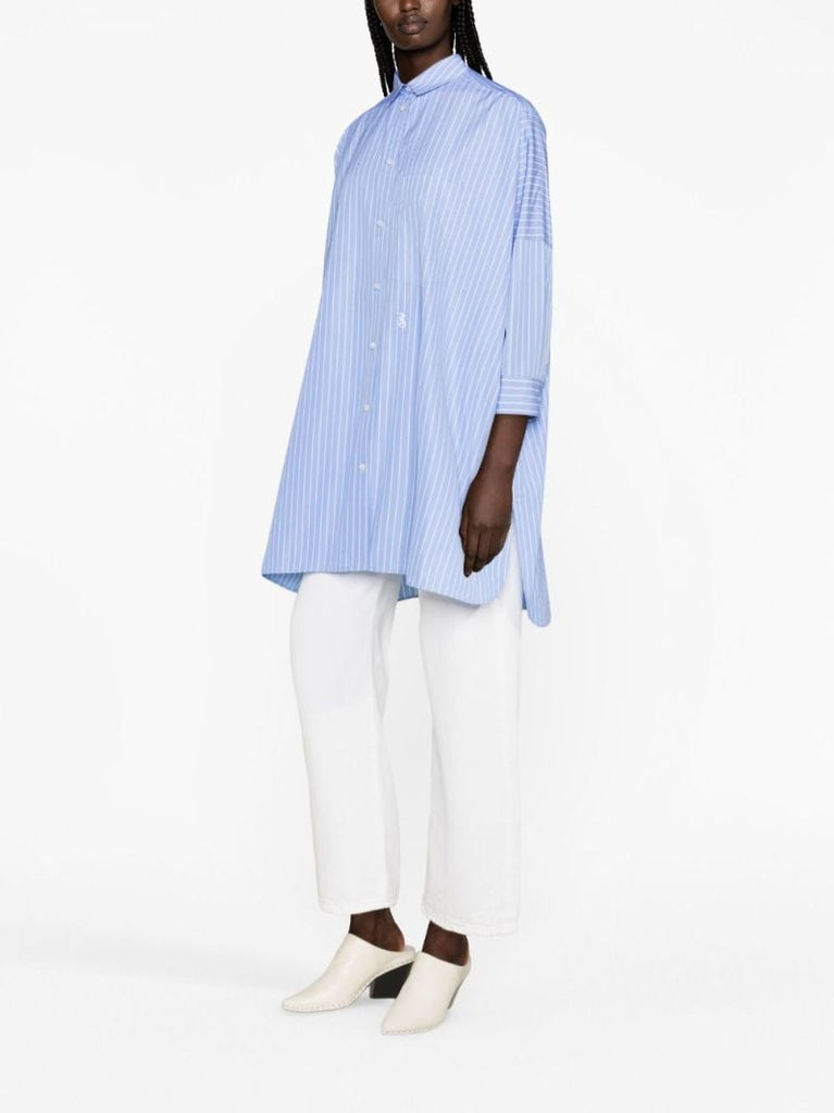 Blue Striped Cotton Shirt
