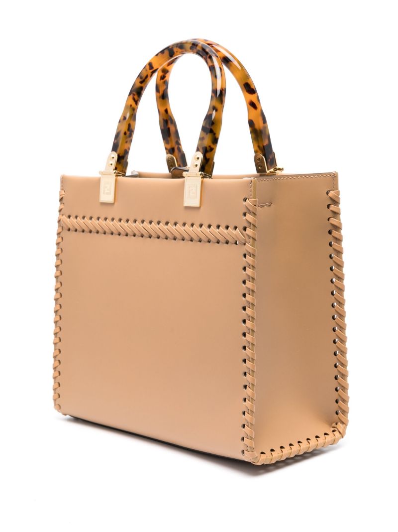 Brown Sunshine Small Leather Tote Bag