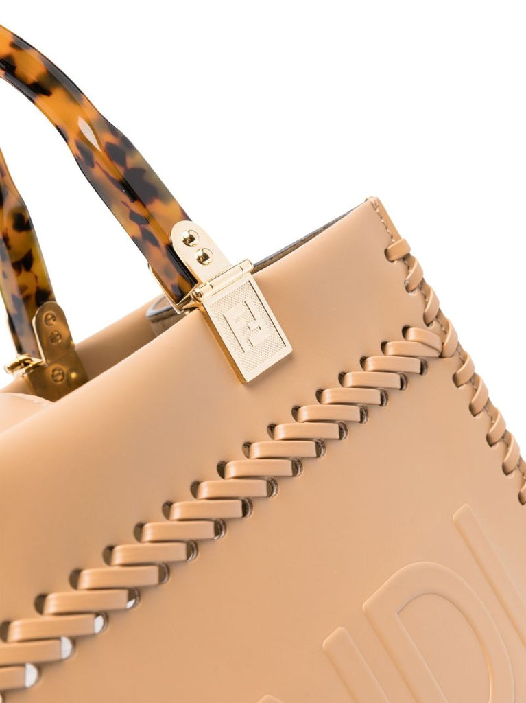 Brown Sunshine Small Leather Tote Bag