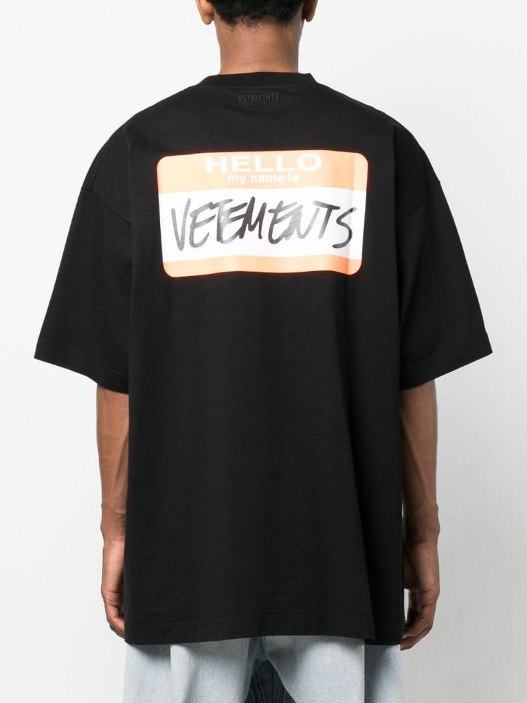 Black My Name Is Cotton T-shirt