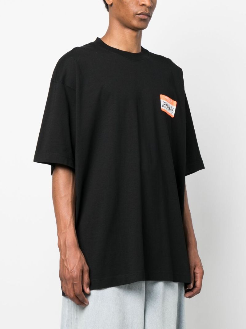 Black My Name Is Cotton T-shirt