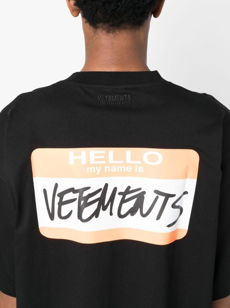 Black My Name Is Cotton T-shirt