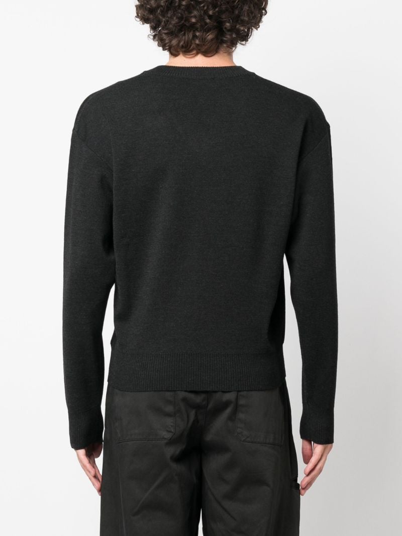 Grey Wool-blend Sweater