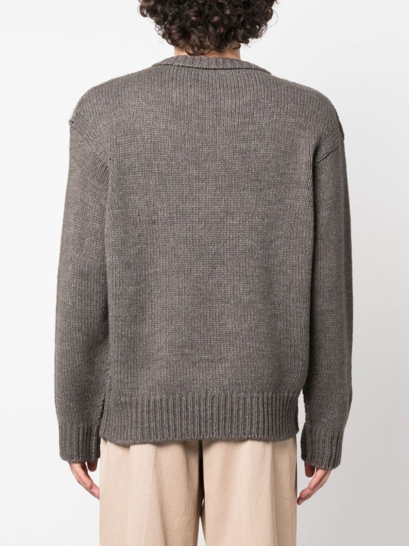 Grey Wool-blend Sweater