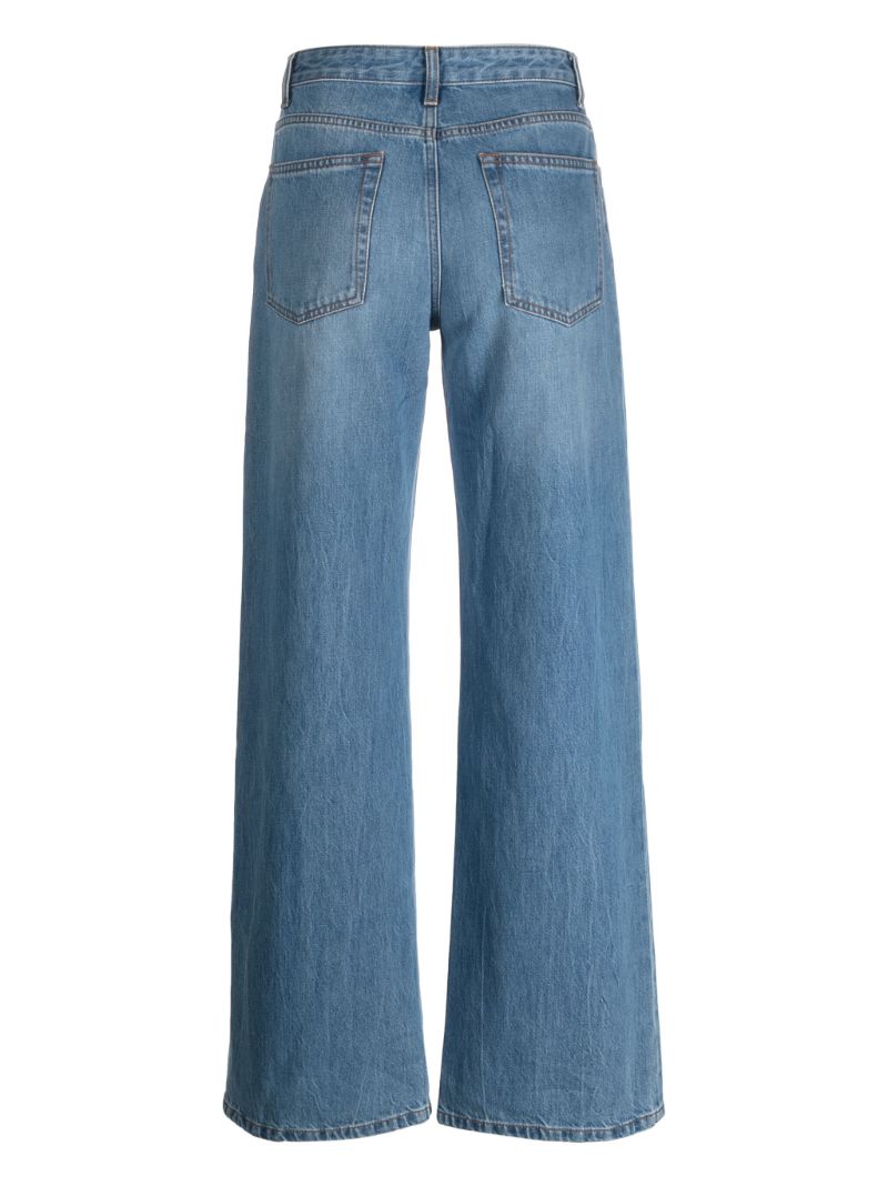 Blue Eglitta Low-rise Straight-leg Jeans