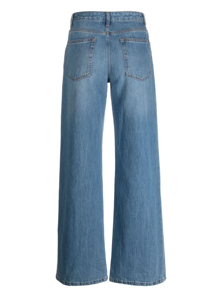 Blue Eglitta Low-rise Straight-leg Jeans