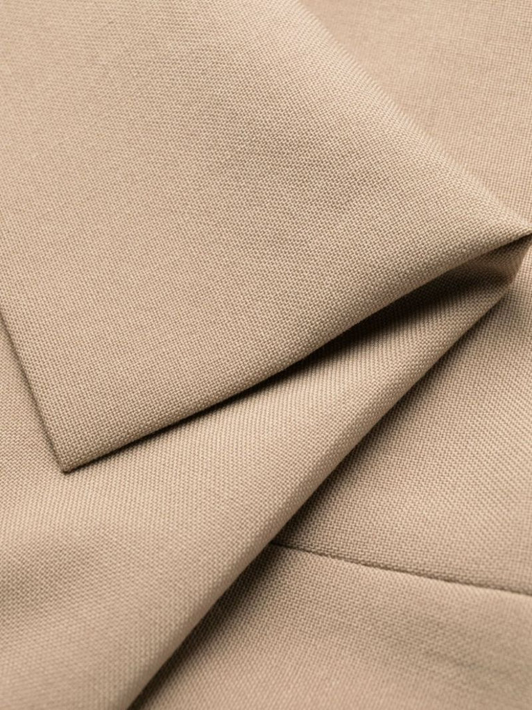 Neutral Pleated Tailored Trousers