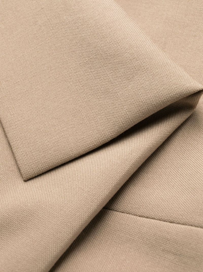 Neutral Pleated Tailored Trousers