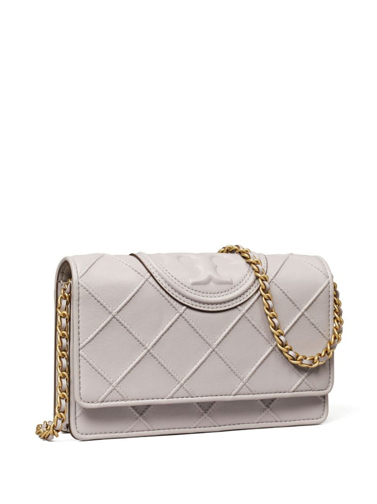 Grey Fleming Soft Chain Leather Wallet