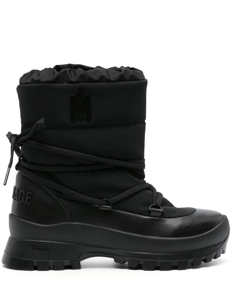 Black Conqour Padded Snow Boots