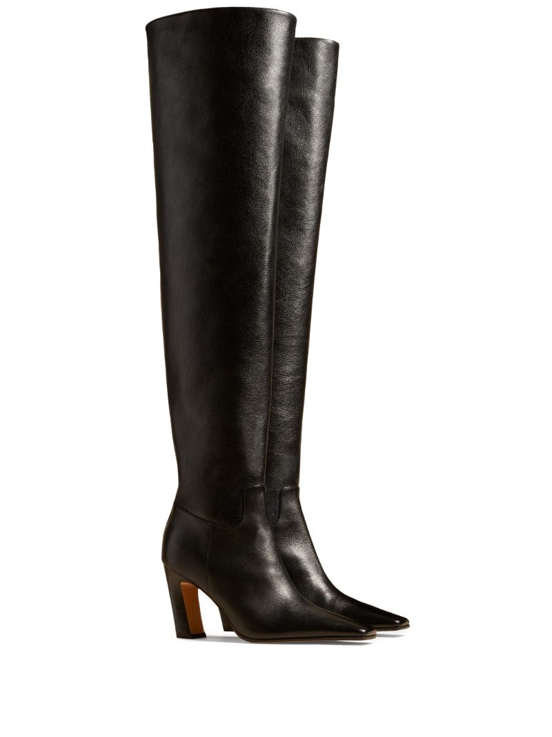 Black the Marfa 85 Leather Over-the-knee Boots