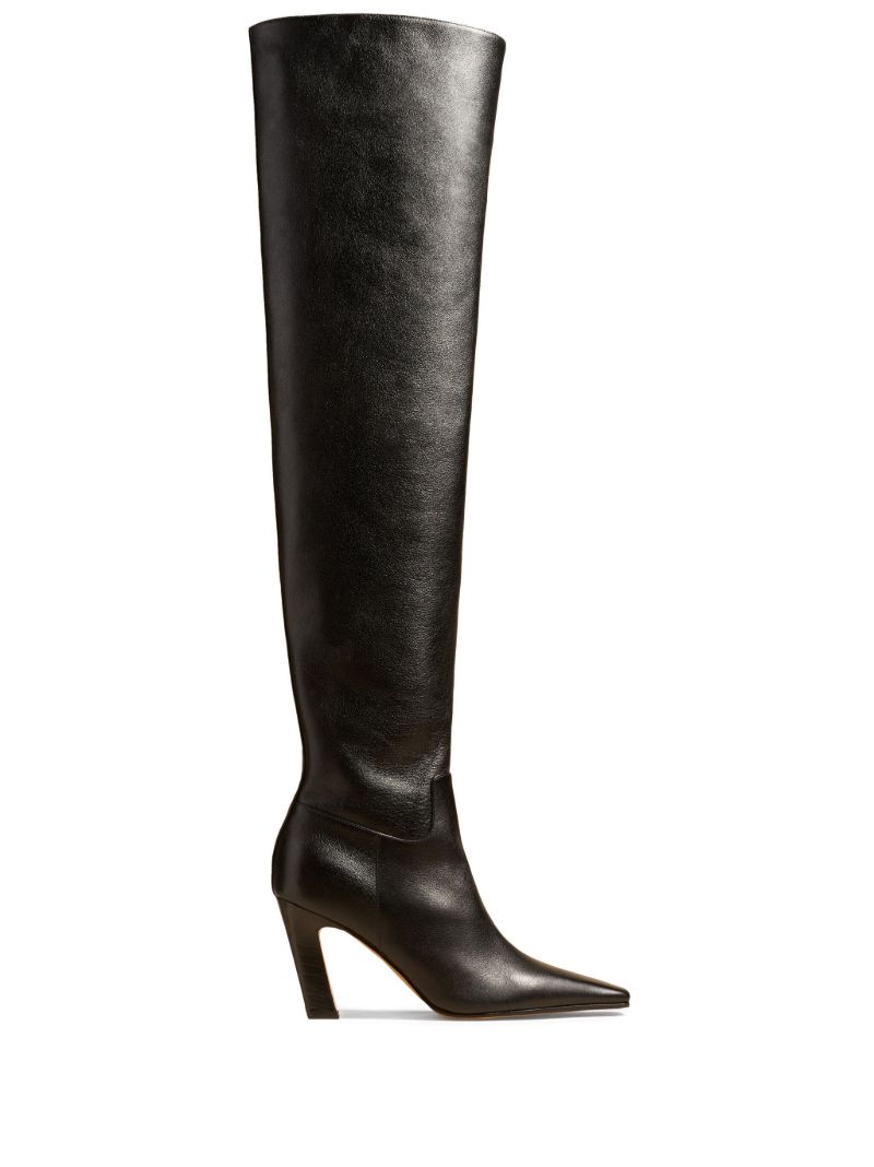 Black the Marfa 85 Leather Over-the-knee Boots