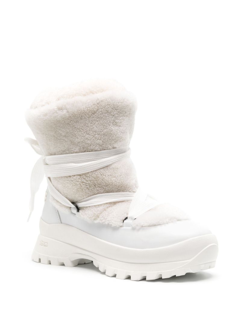 Neutral Conquer Shearling Ankle Boots