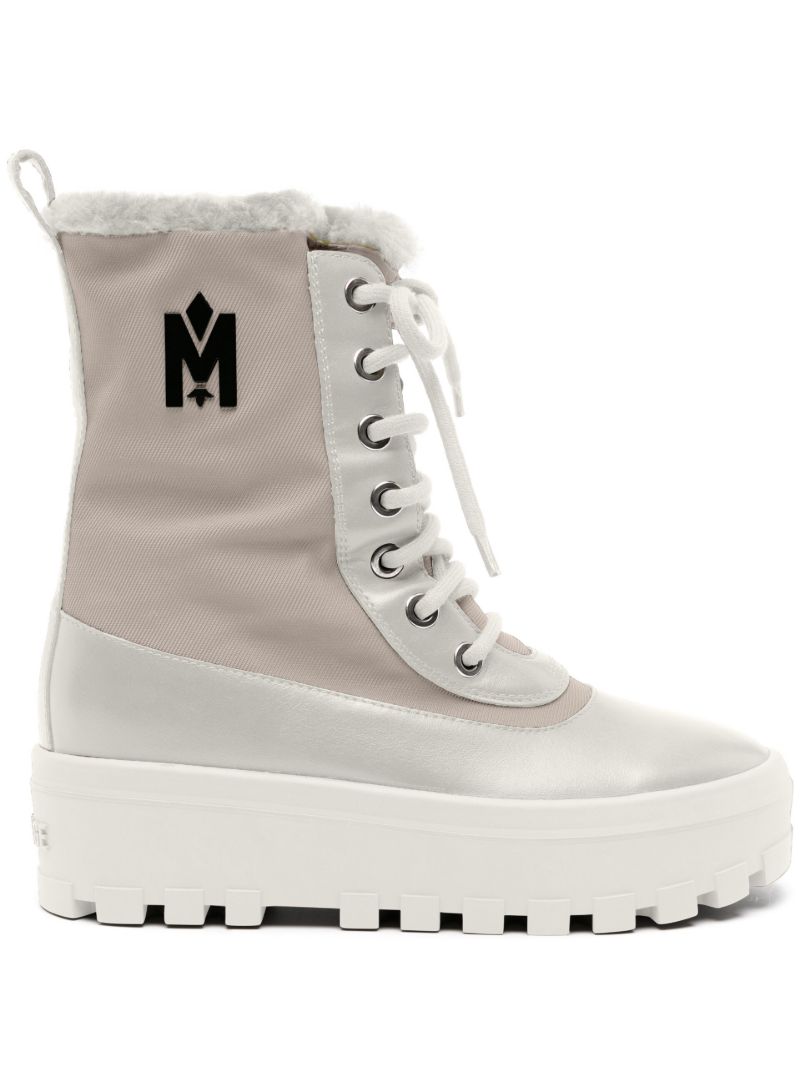 White Hero Shearling Winter Boots
