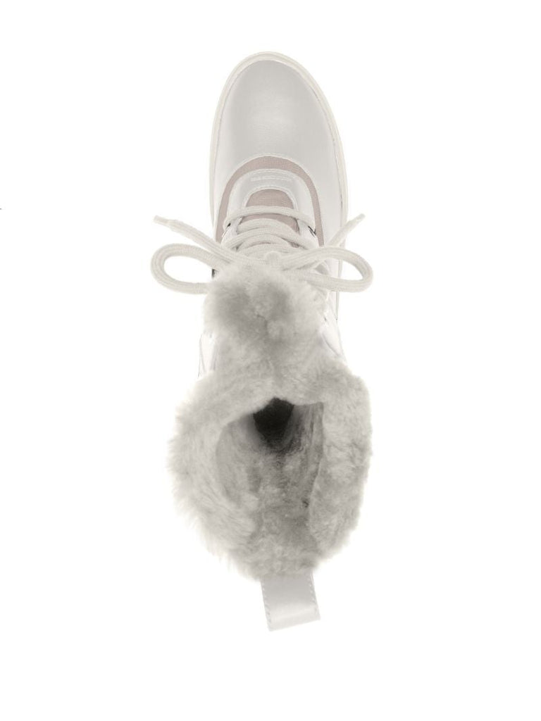 White Hero Shearling Winter Boots