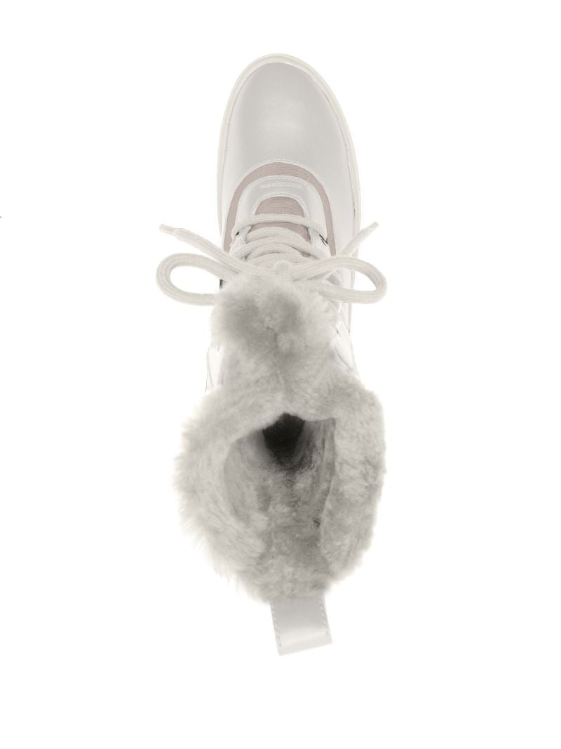White Hero Shearling Winter Boots