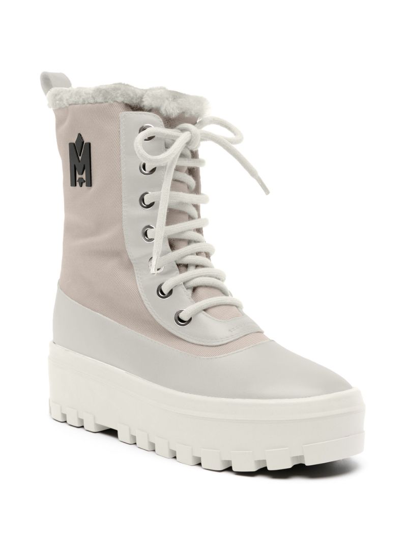 White Hero Shearling Winter Boots