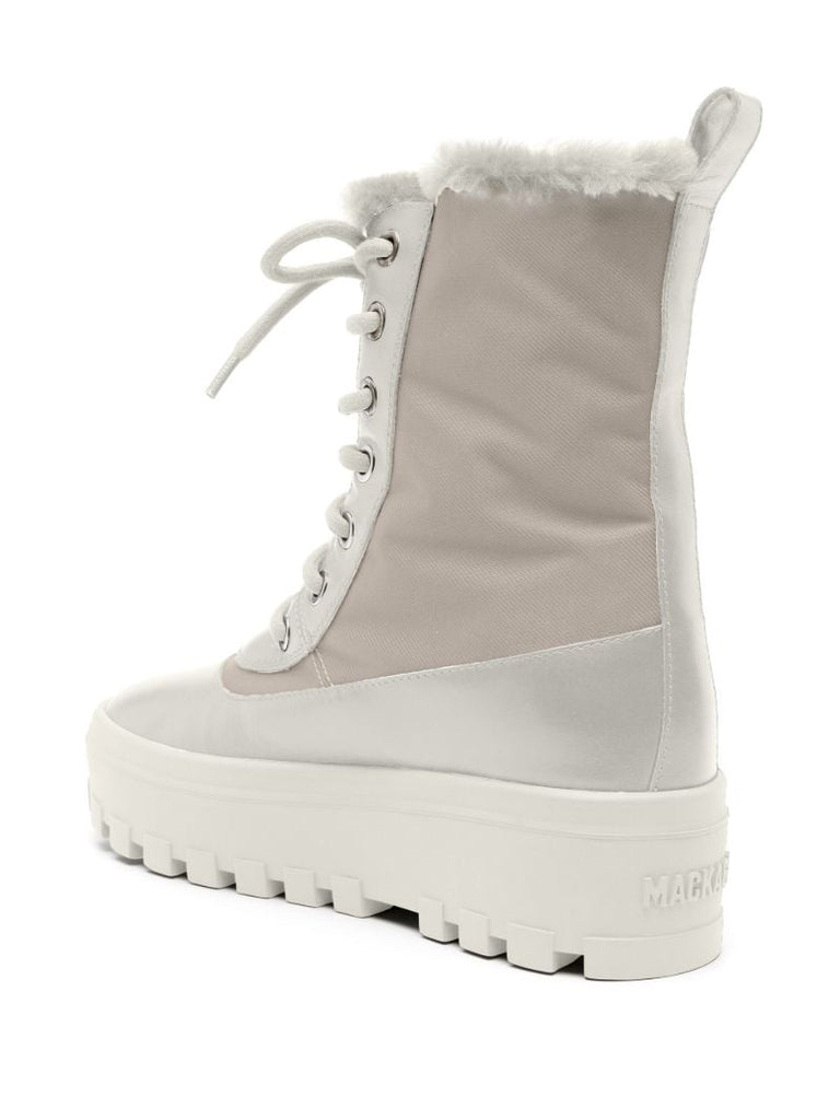 White Hero Shearling Winter Boots
