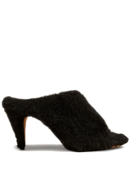 The Marion 90mm Shearling Mules