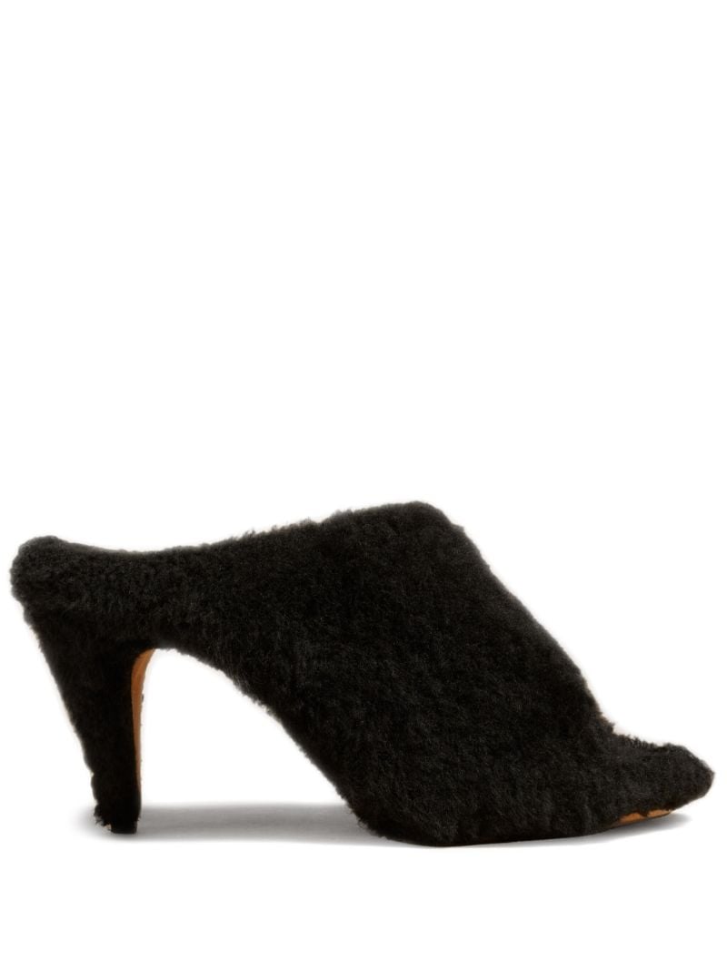 The Marion 90mm Shearling Mules